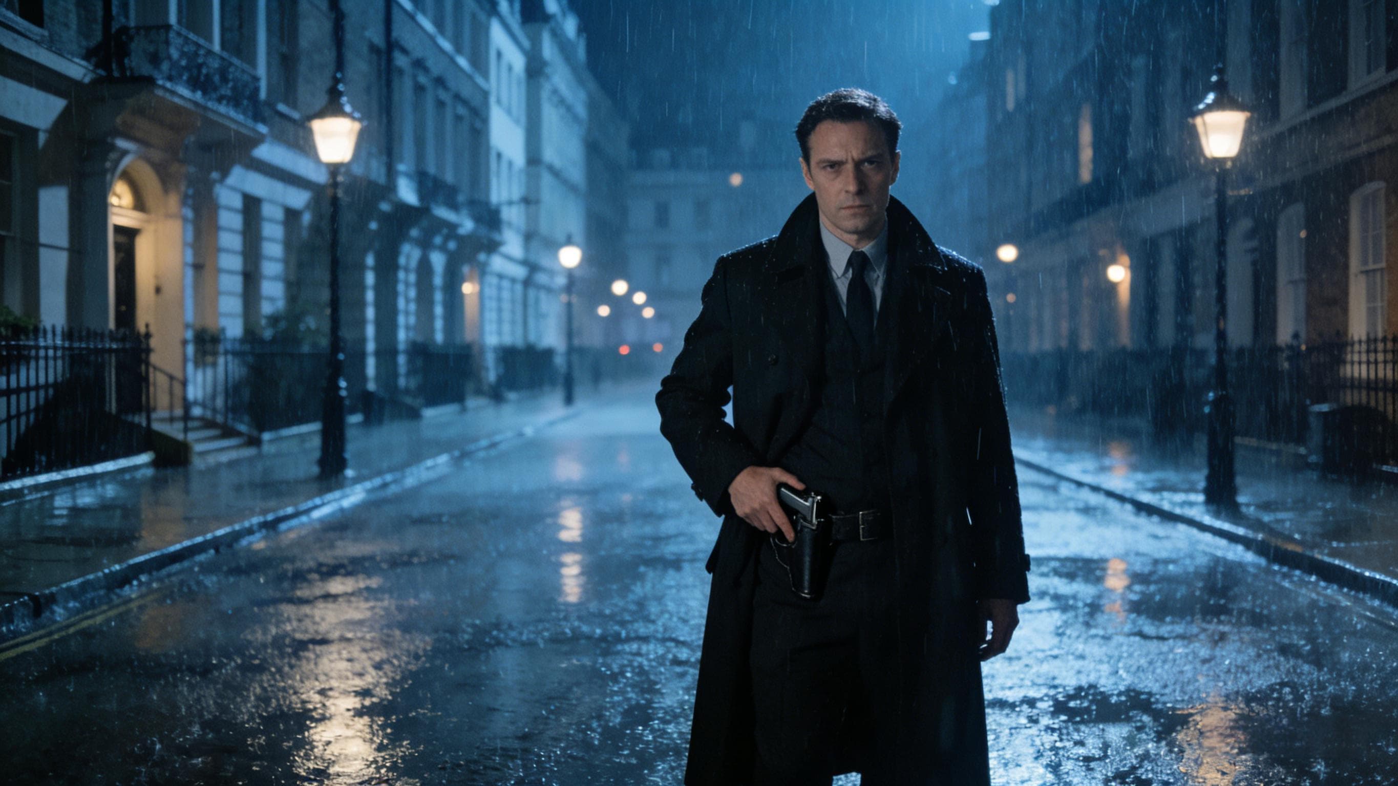 Same character in rain